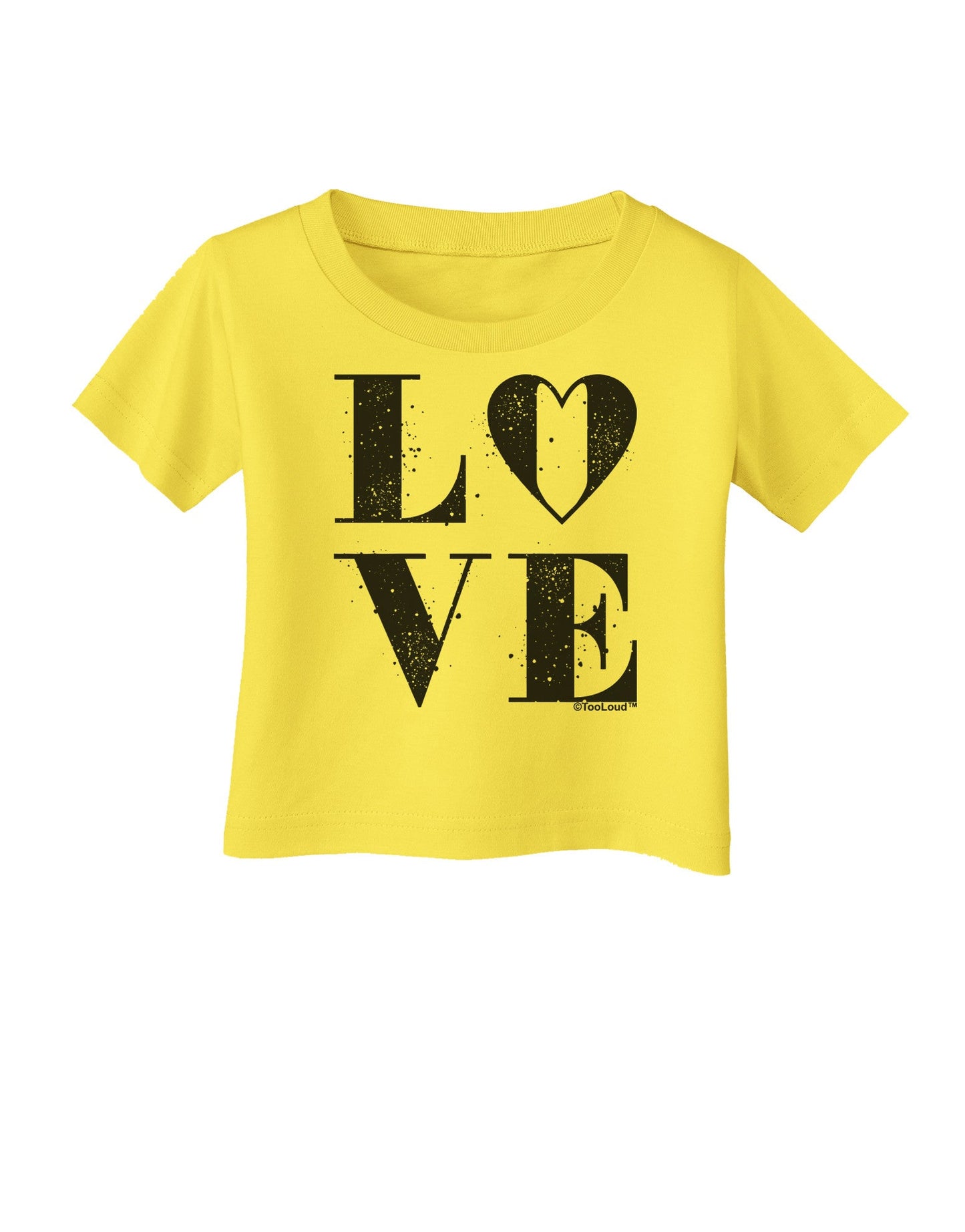 Love Splatter Infant T-Shirt-Infant T-Shirt-TooLoud-Yellow-06-Months-Davson Sales