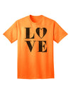 Love Splatter: Premium Adult T-Shirt for Contemporary Fashion Enthusiasts-Mens T-shirts-TooLoud-Neon-Orange-Small-Davson Sales