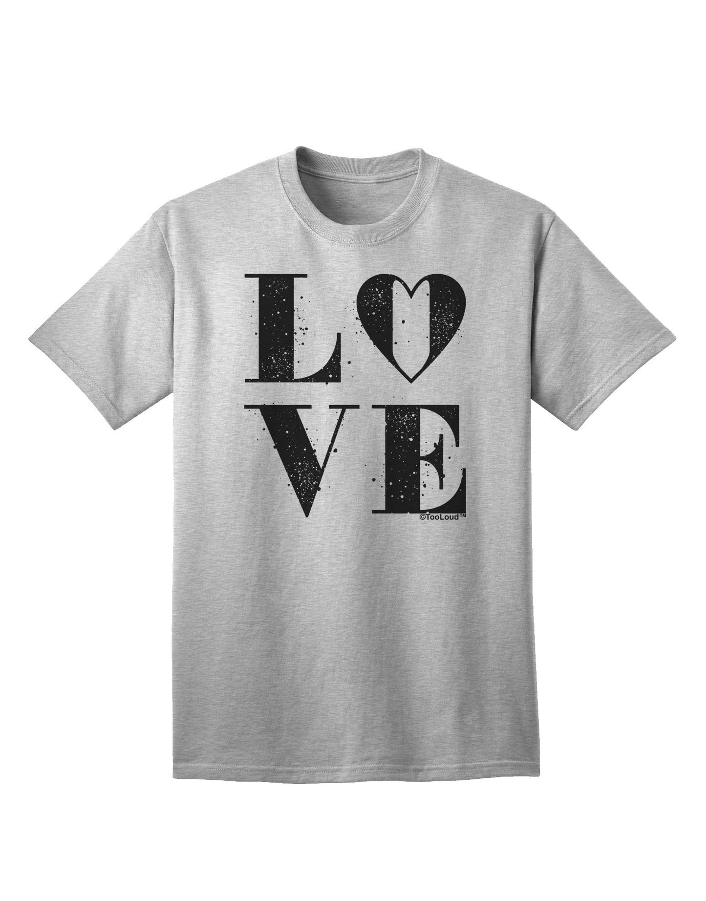 Love Splatter: Premium Adult T-Shirt for Contemporary Fashion Enthusiasts-Mens T-shirts-TooLoud-AshGray-Small-Davson Sales