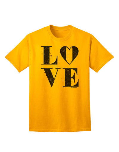 Love Splatter: Premium Adult T-Shirt for Contemporary Fashion Enthusiasts-Mens T-shirts-TooLoud-Gold-Small-Davson Sales