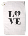 Love Splatter Premium Cotton Golf Towel - 16&#x22; x 25-Golf Towel-TooLoud-16x25"-Davson Sales