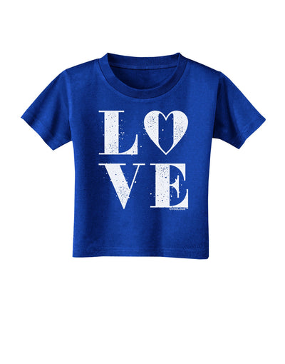 Love Splatter Toddler T-Shirt Dark-Toddler T-Shirt-TooLoud-Royal-Blue-2T-Davson Sales