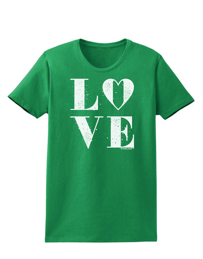 Love Splatter Womens Dark T-Shirt-TooLoud-Kelly-Green-X-Small-Davson Sales