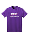 Love - Try Not To Breathe Adult Dark T-Shirt-Mens T-Shirt-TooLoud-Purple-Small-Davson Sales
