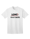 Love - Try Not To Breathe Adult T-Shirt-Mens T-Shirt-TooLoud-White-Small-Davson Sales