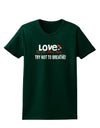 Love - Try Not To Breathe Womens Dark T-Shirt-Womens T-Shirt-TooLoud-Forest-Green-Small-Davson Sales