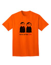 Love at First Bite: Exclusive Vampire Couple Halloween Adult T-Shirt Collection-Mens T-shirts-TooLoud-Orange-Small-Davson Sales