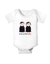 Love at First Bite Vampire Couple Halloween Baby Romper Bodysuit-Baby Romper-TooLoud-White-06-Months-Davson Sales