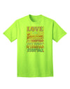 Love is like Sunshine - Premium Sunburst Adult T-Shirt for the Modern Individual-Mens T-shirts-TooLoud-Neon-Green-Small-Davson Sales