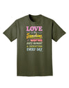 Love is like Sunshine - Quote Adult Dark T-Shirt-Mens T-Shirt-TooLoud-Military-Green-Small-Davson Sales