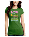 Love is like Sunshine - Quote Juniors Crew Dark T-Shirt-T-Shirts Juniors Tops-TooLoud-Kiwi-Green-Juniors Fitted Small-Davson Sales