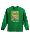 Love is like Sunshine - Sunburst Adult Long Sleeve Dark T-Shirt-TooLoud-Kelly-Green-Small-Davson Sales