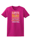 Love is like Sunshine - Sunburst Womens Dark T-Shirt-TooLoud-Hot-Pink-Small-Davson Sales