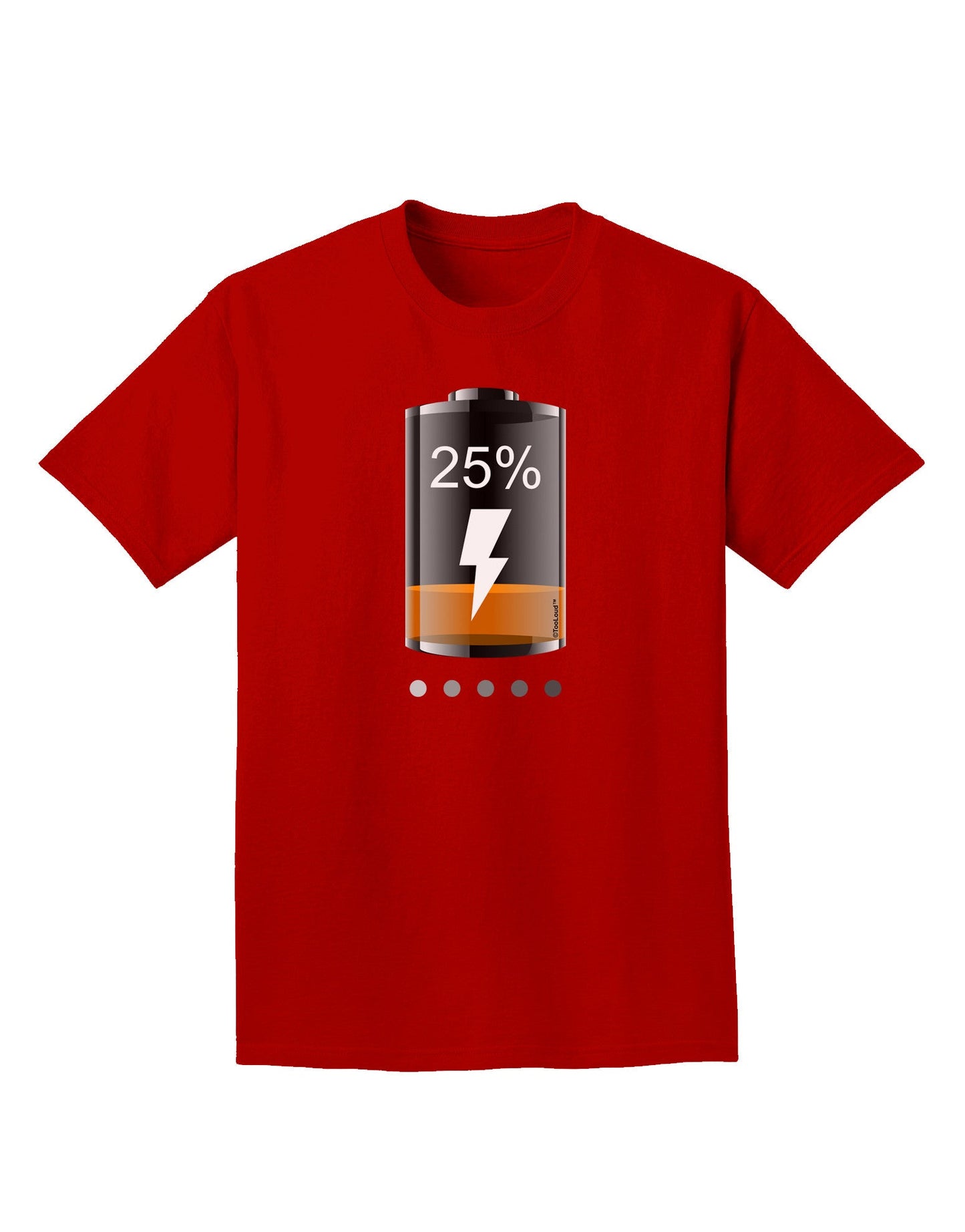 Low Energy 25 Percent Adult Dark T-Shirt-Mens T-Shirt-TooLoud-Red-Small-Davson Sales