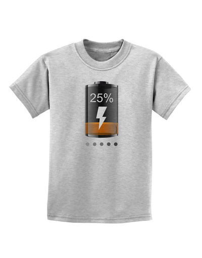 Low Energy 25 Percent Childrens T-Shirt-Childrens T-Shirt-TooLoud-AshGray-X-Small-Davson Sales