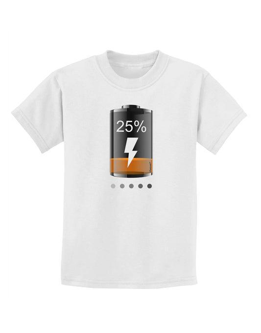 Low Energy 25 Percent Childrens T-Shirt-Childrens T-Shirt-TooLoud-White-X-Small-Davson Sales
