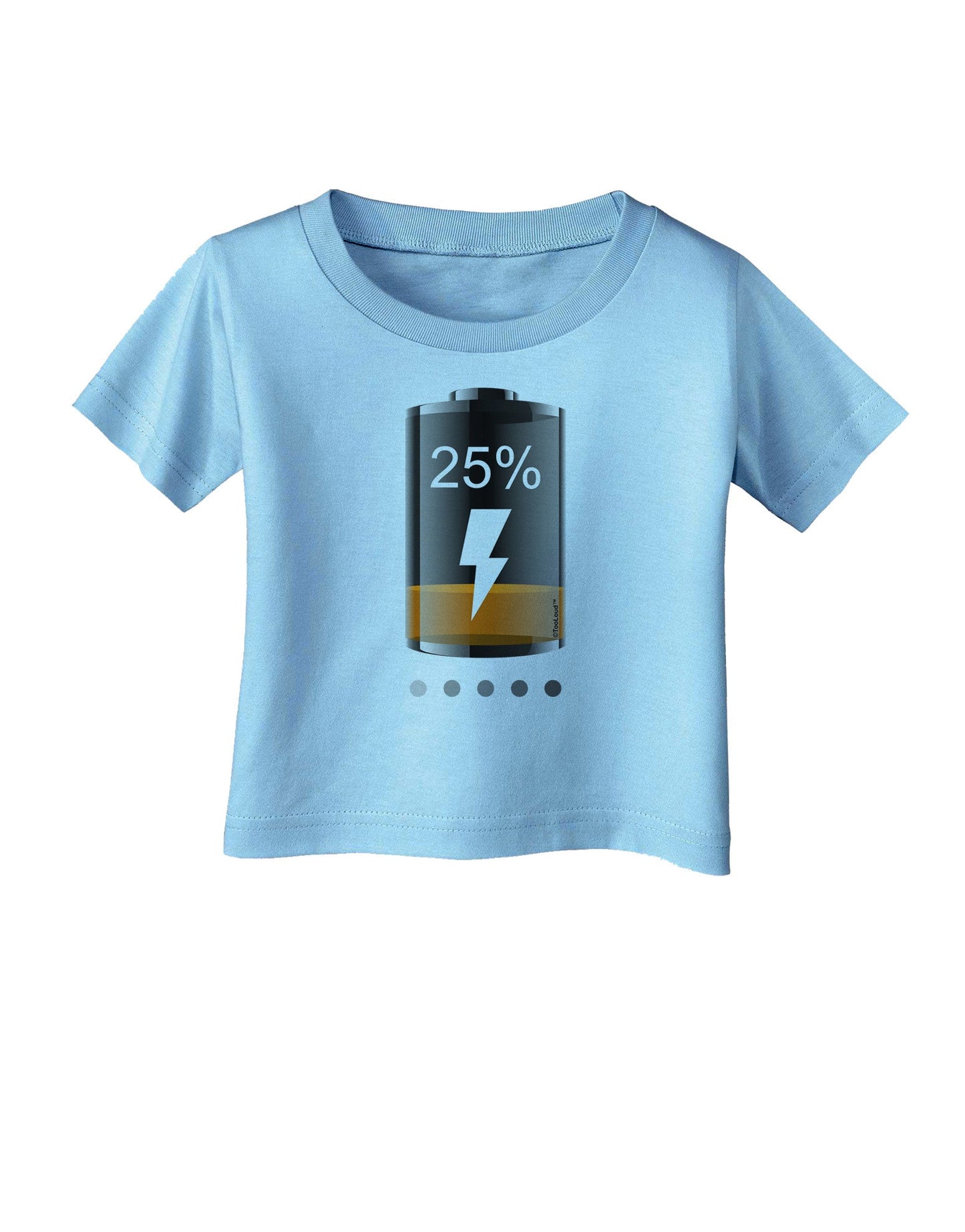 Low Energy 25 Percent Infant T-Shirt-Infant T-Shirt-TooLoud-Aquatic-Blue-06-Months-Davson Sales