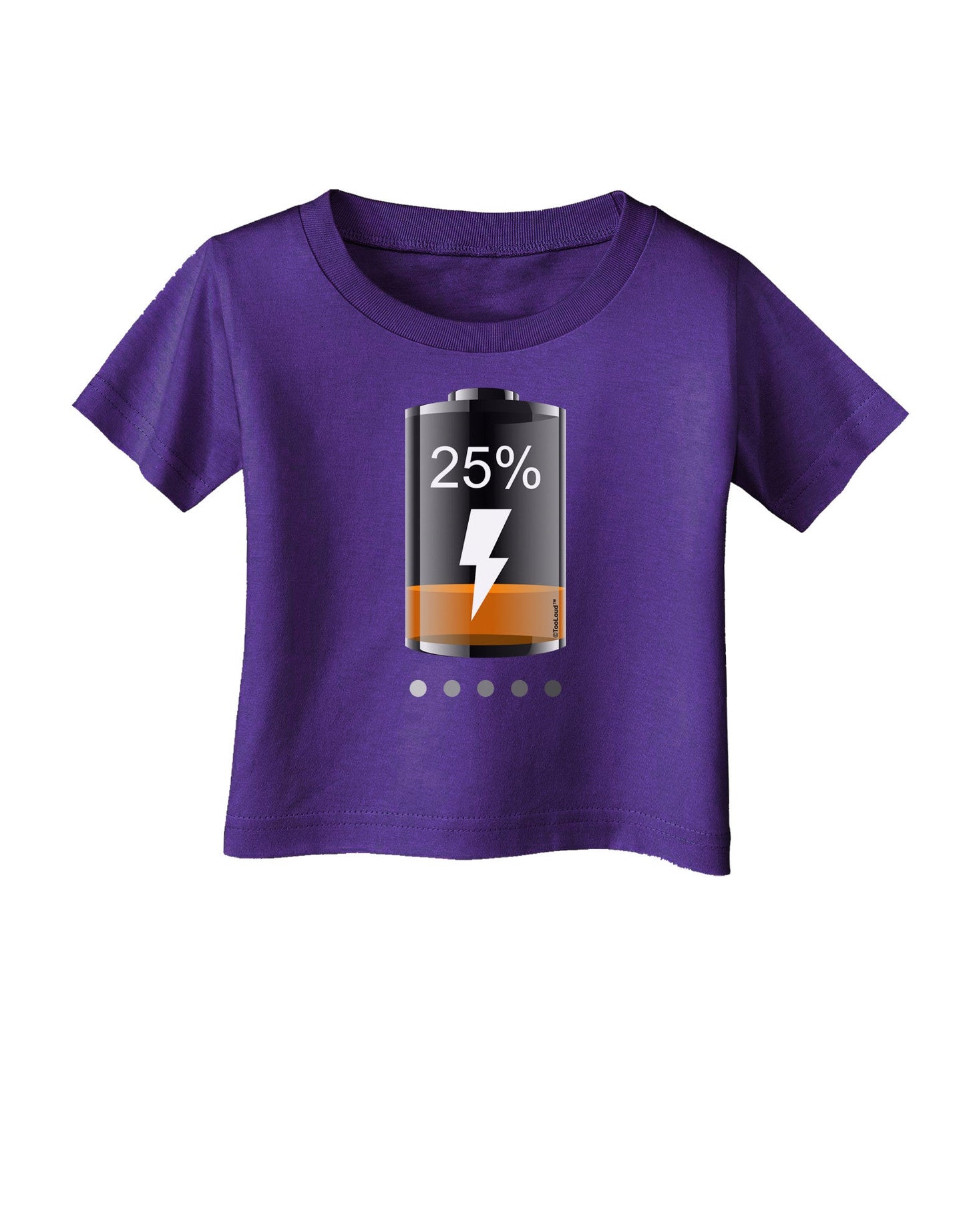 Low Energy 25 Percent Infant T-Shirt Dark-Infant T-Shirt-TooLoud-Purple-06-Months-Davson Sales