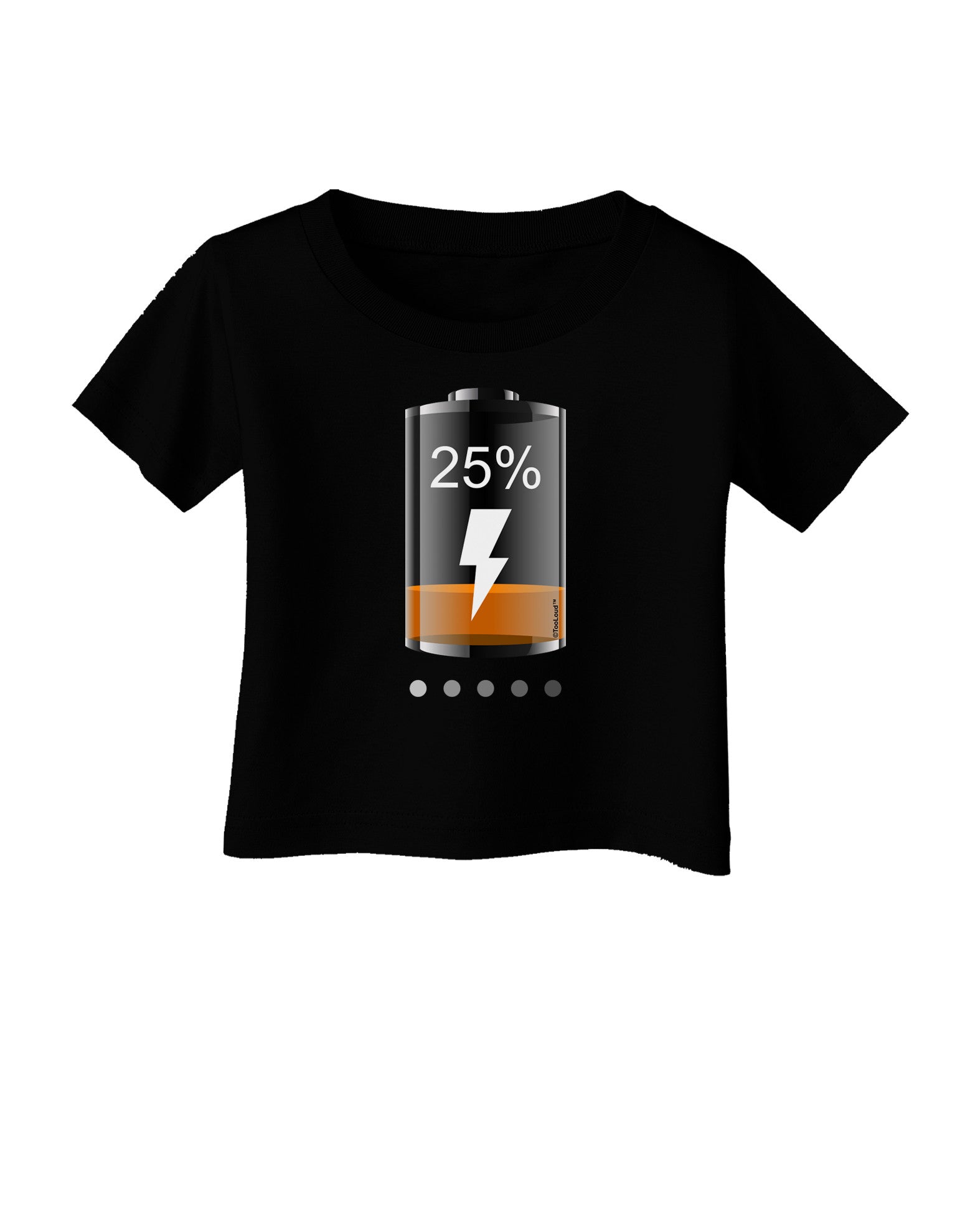 Low Energy 25 Percent Infant T-Shirt Dark-Infant T-Shirt-TooLoud-Black-06-Months-Davson Sales