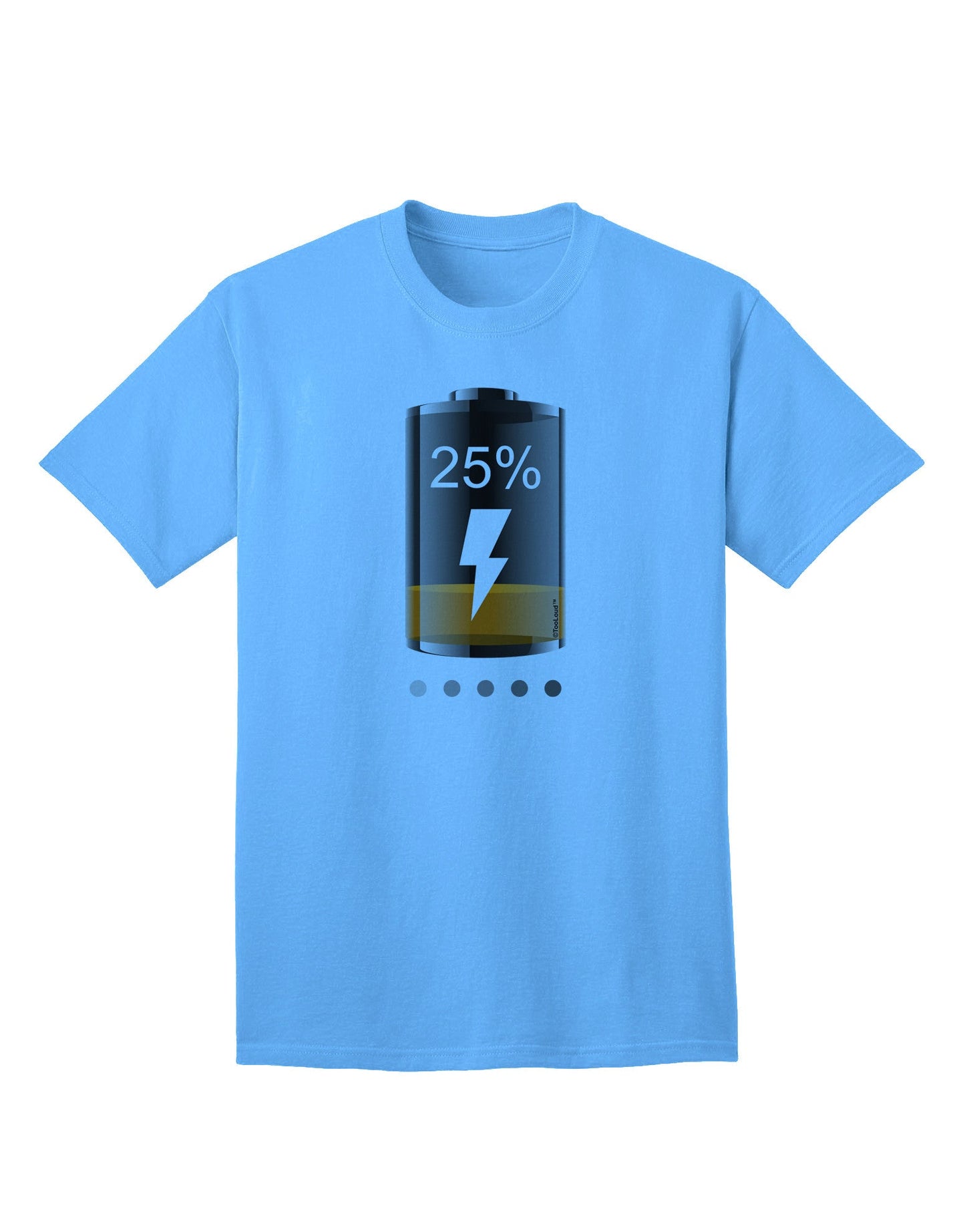 Low Energy 25 Percent - Premium Adult T-Shirt for the Eco-Conscious Shopper-Mens T-shirts-TooLoud-Aquatic-Blue-Small-Davson Sales