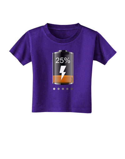 Low Energy 25 Percent Toddler T-Shirt Dark-Toddler T-Shirt-TooLoud-Purple-2T-Davson Sales