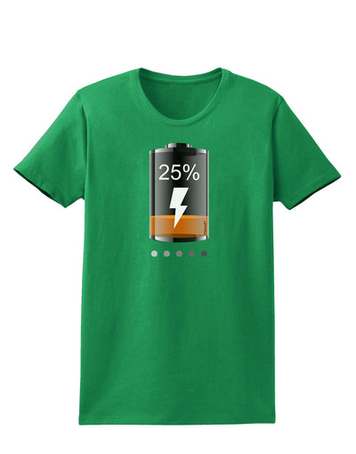 Low Energy 25 Percent Womens Dark T-Shirt-TooLoud-Kelly-Green-X-Small-Davson Sales