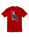 Lucky Cat Owl Adult Dark T-Shirt-Mens T-Shirt-TooLoud-Red-Small-Davson Sales