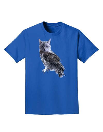 Lucky Cat Owl Adult Dark T-Shirt-Mens T-Shirt-TooLoud-Royal-Blue-Small-Davson Sales