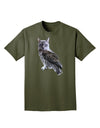 Lucky Cat Owl Adult Dark T-Shirt-Mens T-Shirt-TooLoud-Military-Green-Small-Davson Sales