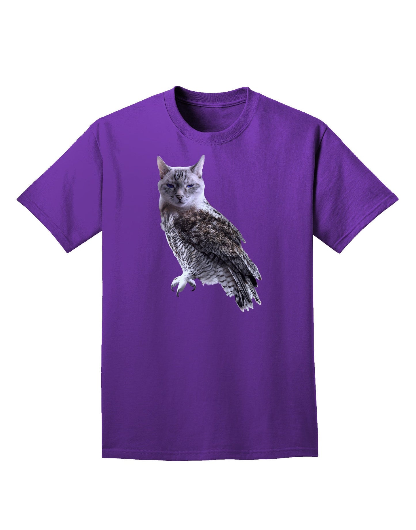 Lucky Cat Owl Adult Dark T-Shirt-Mens T-Shirt-TooLoud-Purple-Small-Davson Sales