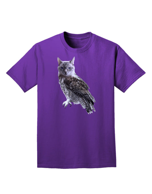 Lucky Cat Owl Adult Dark T-Shirt-Mens T-Shirt-TooLoud-Purple-Small-Davson Sales