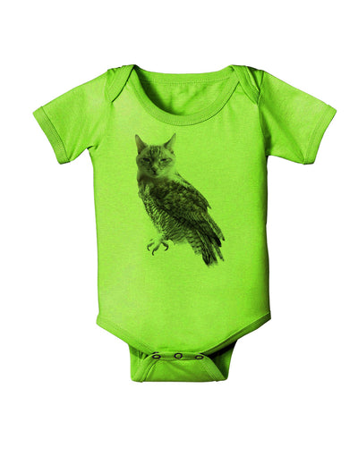 Lucky Cat Owl Baby Romper Bodysuit-Baby Romper-TooLoud-Lime-06-Months-Davson Sales