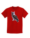 Lucky Cat Owl Childrens Dark T-Shirt-Childrens T-Shirt-TooLoud-Red-X-Small-Davson Sales