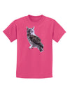 Lucky Cat Owl Childrens Dark T-Shirt-Childrens T-Shirt-TooLoud-Sangria-X-Small-Davson Sales