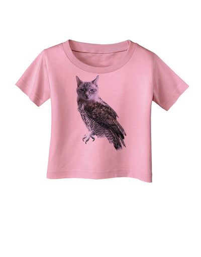 Lucky Cat Owl Infant T-Shirt-Infant T-Shirt-TooLoud-Candy-Pink-06-Months-Davson Sales