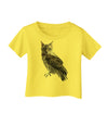 Lucky Cat Owl Infant T-Shirt-Infant T-Shirt-TooLoud-Yellow-06-Months-Davson Sales