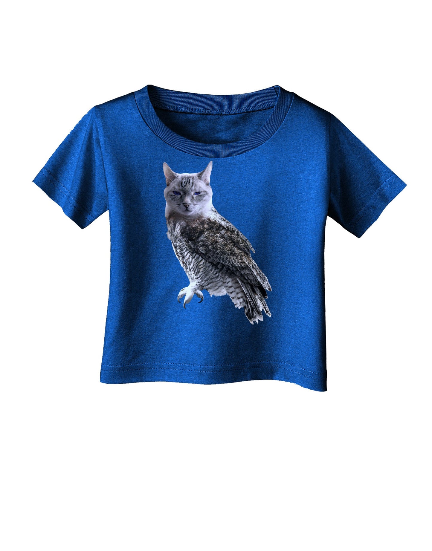 Lucky Cat Owl Infant T-Shirt Dark-Infant T-Shirt-TooLoud-Royal-Blue-06-Months-Davson Sales