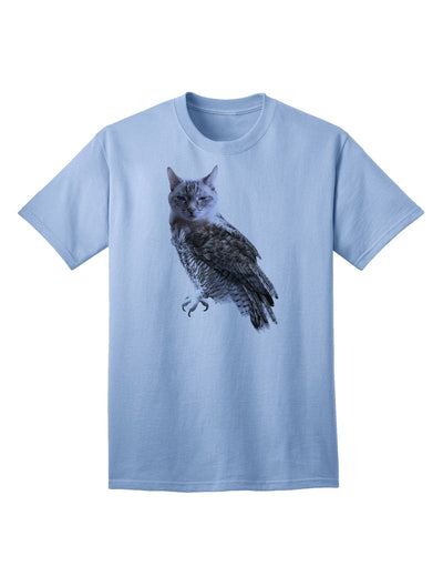 Lucky Cat Owl Premium Adult T-Shirt - Exclusively for Trendsetters-Mens T-shirts-TooLoud-Light-Blue-Small-Davson Sales