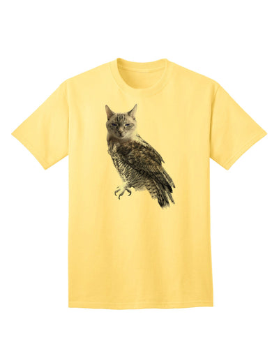 Lucky Cat Owl Premium Adult T-Shirt - Exclusively for Trendsetters-Mens T-shirts-TooLoud-Yellow-Small-Davson Sales