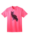 Lucky Cat Owl Premium Adult T-Shirt - Exclusively for Trendsetters-Mens T-shirts-TooLoud-Neon-Pink-Small-Davson Sales