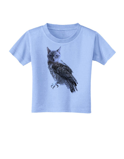 Lucky Cat Owl Toddler T-Shirt-Toddler T-Shirt-TooLoud-Aquatic-Blue-2T-Davson Sales