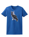 Lucky Cat Owl Womens Dark T-Shirt-TooLoud-Royal-Blue-X-Small-Davson Sales