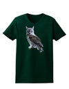 Lucky Cat Owl Womens Dark T-Shirt-TooLoud-Forest-Green-Small-Davson Sales