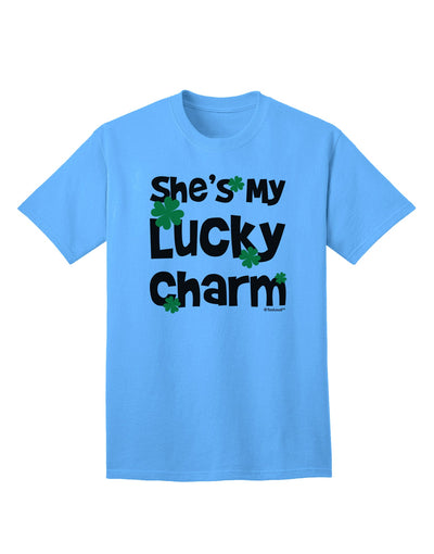 Lucky Charm Collection: Coordinated Couples Design Adult T-Shirt by TooLoud-Mens T-shirts-TooLoud-Aquatic-Blue-Small-Davson Sales