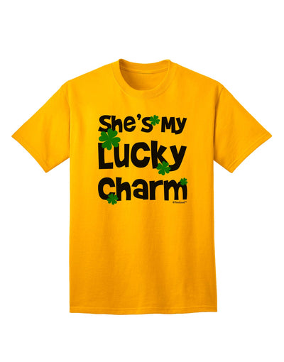 Lucky Charm Collection: Coordinated Couples Design Adult T-Shirt by TooLoud-Mens T-shirts-TooLoud-Gold-Small-Davson Sales