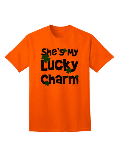 Lucky Charm Collection: Coordinated Couples Design Adult T-Shirt by TooLoud-Mens T-shirts-TooLoud-Orange-Small-Davson Sales