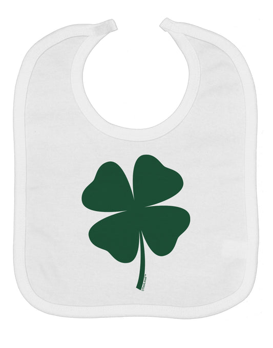 Lucky Four Leaf Clover St Patricks Day Baby Bib