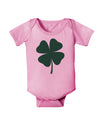 Lucky Four Leaf Clover St Patricks Day Baby Romper Bodysuit-Baby Romper-TooLoud-Light-Pink-06-Months-Davson Sales