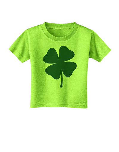 Lucky Four Leaf Clover St Patricks Day Toddler T-Shirt-Toddler T-Shirt-TooLoud-Lime-Green-2T-Davson Sales