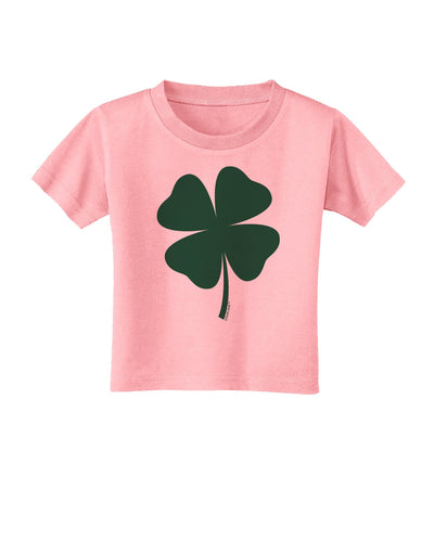 Lucky Four Leaf Clover St Patricks Day Toddler T-Shirt-Toddler T-Shirt-TooLoud-Candy-Pink-2T-Davson Sales